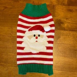 Santa dog sweater